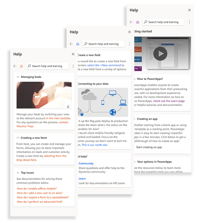 Image of theming capabilities for the help panes.