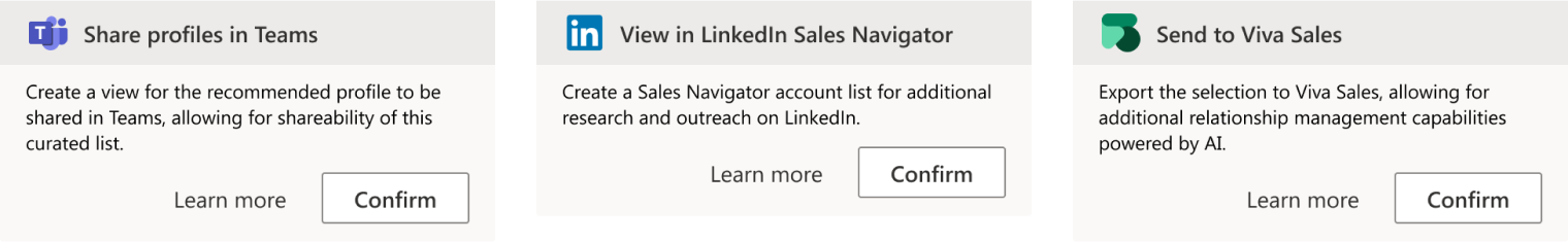 Three concepts for components that could engage certain workflow actions.